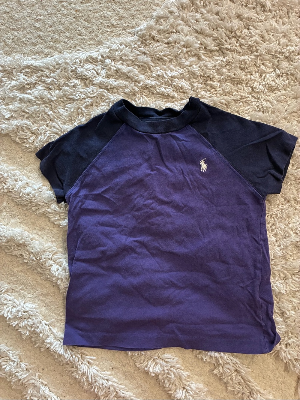Polo Ralph Lauren Purple & Navy Kids Polo Tee